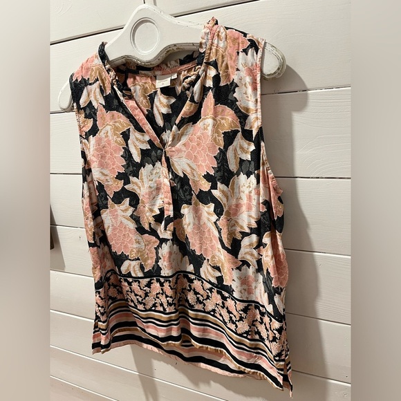 CREAM floral blouse size 42 - Picture 2 of 6